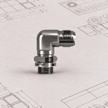 Kontralı Dirsek 90° BSP - UNF 37° G1/2-14 · 3/4-16