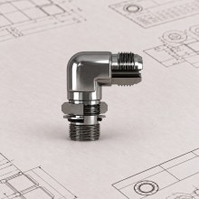 Kontralı Dirsek 90° JIC 37° UNF - UNF 9/16-18
