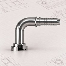 Sabit Flanş SAE 6000 PSI Uzun Büküm Dirsek 1" · 10 · 25 54,0 CM